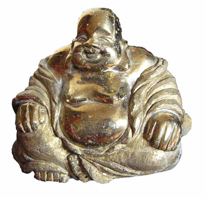 Carving of a Buddha in Pyrites.