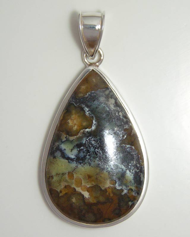 Teardrop shaped Jasper pendant