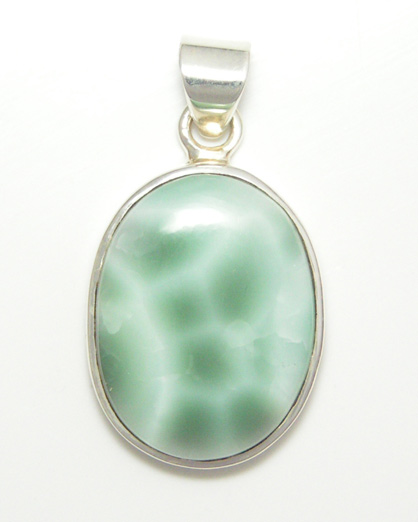 Oval Larimar Pendant