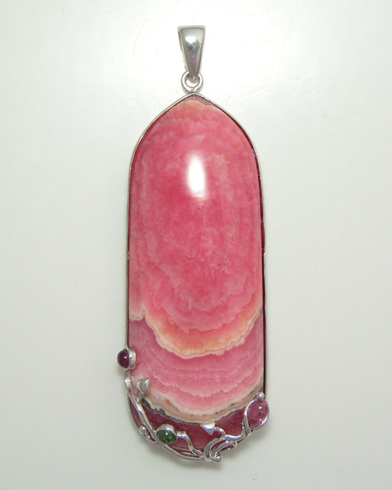 Rhodochrosite pendant.